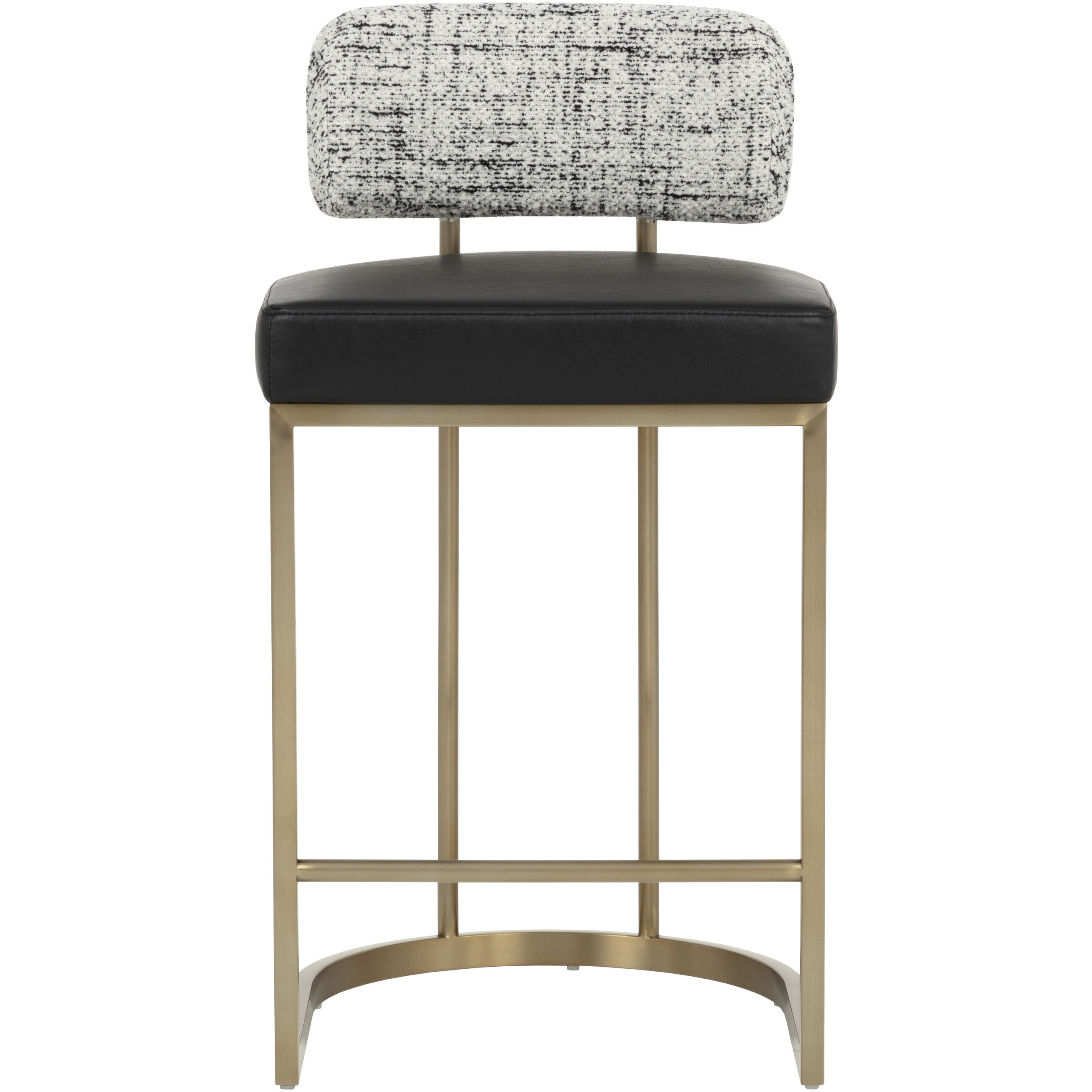Larissa 34.5 inch Bravo Black / Halton Birch Counter Stool